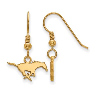 Southern Methodist University x-Small Dangle Earrings Gold-plated Sterling Silver GP005SMU, MPN: GP…