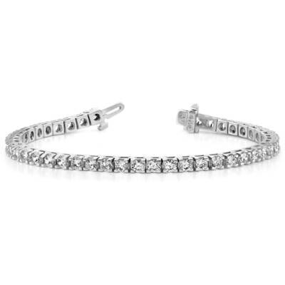 Vs/Si, D E F, Diamond Tennis Bracelet 14k White Gold True Origin Lab Grown X729WLD, MPN: X729WLD, 1…