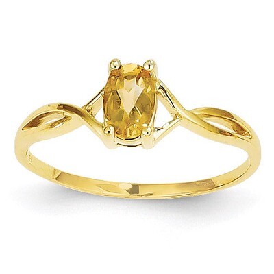 Citrine Birthstone Ring 14k Gold XBR236, MPN: XBR236, 883957444840