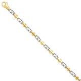 5mm Fancy Link Chain 22 Inch 14k Two-Tone Gold LK210-22, MPN: LK210-22, 191101650499