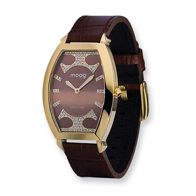 Moog Urban Lady Brown Dial Brown Leather Watch - Fashionista, MPN: XWA4165,