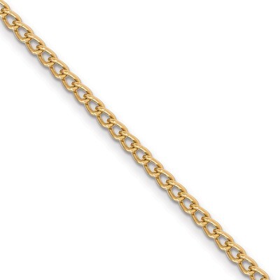 Steel 3.25mm Curb Pocket Watch Chain Gold-tone FTL164Y, MPN: FTL164Y,