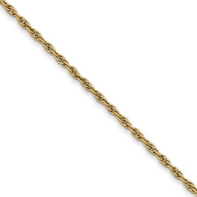 3mm Rope Pocket Watch Chain Gold-tone Steel FTL160Y, MPN: FTL160Y,
