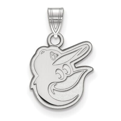 Baltimore Orioles Small Pendant 10k White Gold 1W012ORI, MPN: 1W012ORI, 886774779249