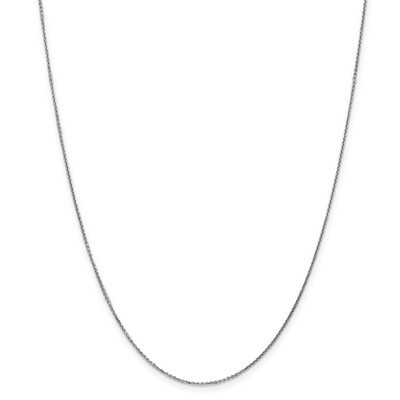 20 Inch 0.95mm Solid Diamond -cut Cable Chain 10k White Gold 10PE144-20, MPN: 10PE144-20, 191101598…