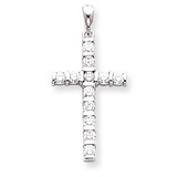 Diamond Latin Cross Pendant 14k White Gold XP96WAA, MPN: XP96WAA, 883957212159