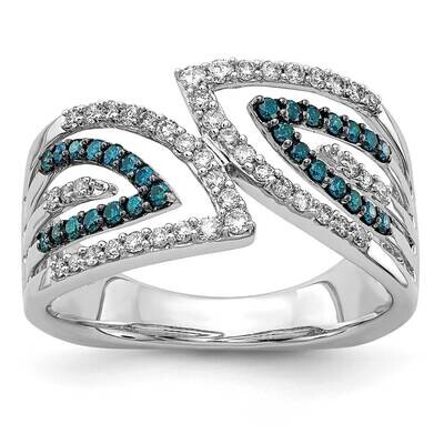 Blue White Diamond Ring 14k White Gold RM5691-BD-050-WA, MPN: RM5691-BD-050-WA, 883957566641