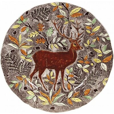 Gien Rambouillet Round Flat Dish Stag 0126CPPC26, MPN: 0126CPPC26, 840769008172