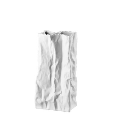 Rosenthal Bag Vase Vase White Matte 8 2/3 Inch, MPN: 14146-100102-29429, 790955914605