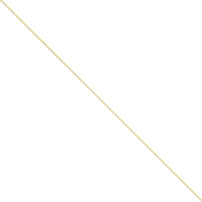 1mm Solid Diamond-cut Spiga Chain 9 Inch 14k Gold PEN157-9, MPN: PEN157-9, 886774431376