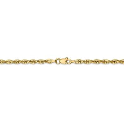 24 Inch 2.8mm Semi-Solid Rope Chain 10k Yellow Gold 10BC134-24, MPN: 10BC134-24, 191101905476