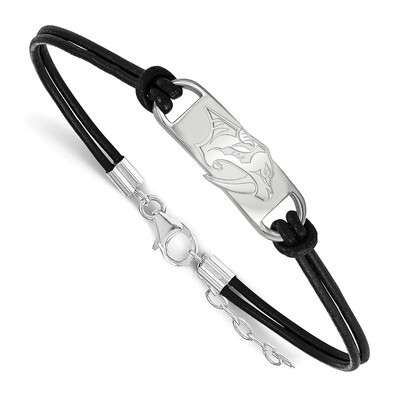 Nashville Predators Small Center Leather Bracelet Sterling Silver SS013PRE-7, MPN: SS013PRE-7, 1911…