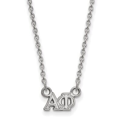 Alpha Phi Extra Small Pendant with 18 Inch Chain Sterling Silver SS006APH-18, MPN: SS006APH-18, 886…