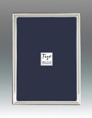 Tizo 8 x 10 Inch Thiner Beads Sterling Silver Picture Frame, MPN: 1881-80,