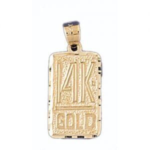 Dazzlers Jewelry Forteen K Gold Pendant Necklace Charm Bracelet in Yellow, White or Rose Gold 10573…