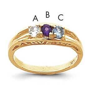 Ring 14k Gold Family Jewelry XMR22/3GY, MPN: XMR22/3GY, 883957152943