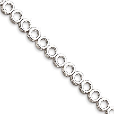 Holds up to 24 2.75mm Stones Add-A-Diamond Tennis Bracelet M 14k White Gold X852W, MPN: X852W, 1911…