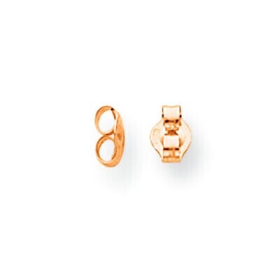 Ultra Light Friction Earring Back 14k Rose Gold RG706, MPN: RG706,