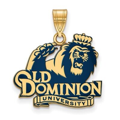 Old Dominion University Large Enamel Pendant Gold-plated Silver GP026ODU, MPN: GP026ODU, 8867749298…