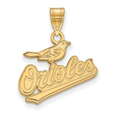 Baltimore Orioles Medium Pendant 10k Yellow Gold 1Y003ORI, MPN: 1Y003ORI, 886774799582