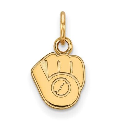 Milwaukee Brewers x-Small Pendant 10k Yellow Gold 1Y019BRE, MPN: 1Y019BRE, 886774811383