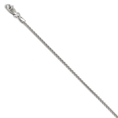 Leslie&#39;s 1.5mm Wheat Chain 18 Inch - 14k White Gold HB-1534-18, MPN: 1534-18, 886774544564