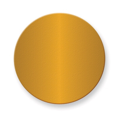 1 1/2 x 1 1/2 Round Polished Brass Plates-Sets of 6  GM3725, MPN: GM3725,