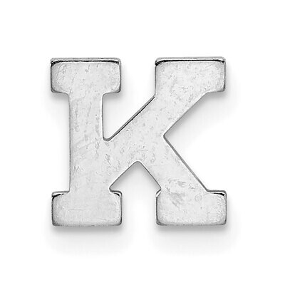 Die Struck Letter K 14k White Gold WG2221K, MPN: WG2221K,