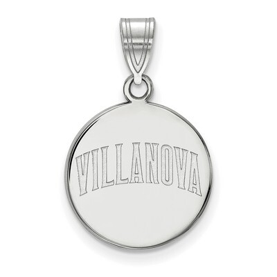 Villanova University Medium Disc Pendant 10k White Gold 1W042VIL, MPN: 1W042VIL, 886774787732