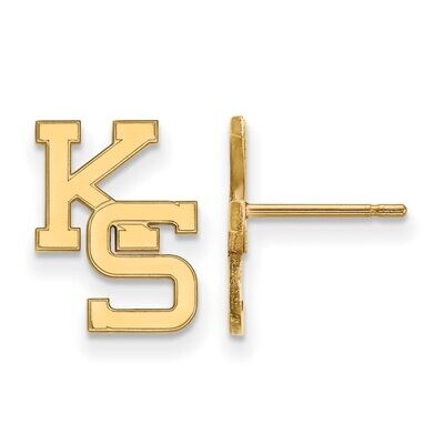 Kansas State University Small Post Earring 10k Yellow Gold 1Y051KSU, MPN: 1Y051KSU, 886774819327