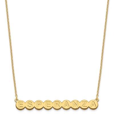 9 Letter Bubble Necklace Sterling Silver Gold-plated XNA1317GP, MPN: XNA1317GP,