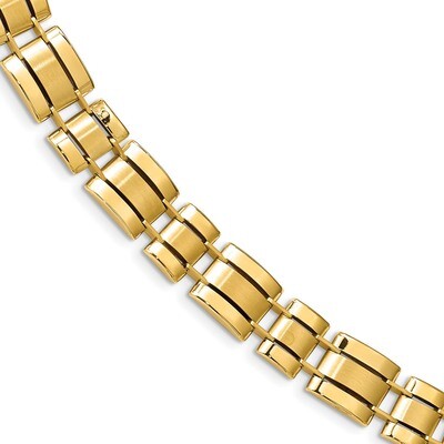 Leslie&#39;s Fancy Link Mens Bracelet 14k Polished Gold HB-LF1204-8.5, MPN: LF1204-8.5, 191101023798