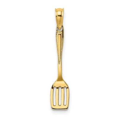 Polished Spatula Charm 14k Gold 3-D K7346, MPN: K7346, 637218138869