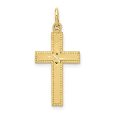 Diamond-Cut Cross Pendant 10k Gold 10C1959, MPN: 10C1959,