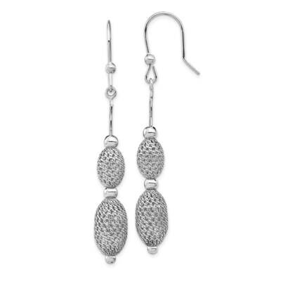 Leslie&#39;s Beaded Dangle Earrings Sterling Silver Rhodium-plated HB-QLE1312, MPN: QLE1312, 1911018791…