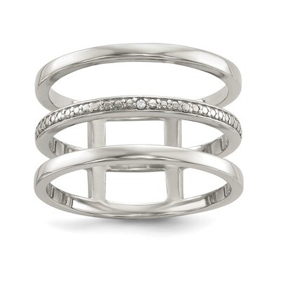 Diamond Accent Ring Sterling Silver QR6607, MPN: QR6607, 883957922157