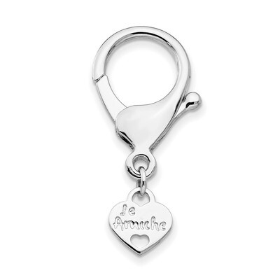 Keyring Connecting Clasp Le Amiche Silver-tone by Jere, MPN: JDN100W,