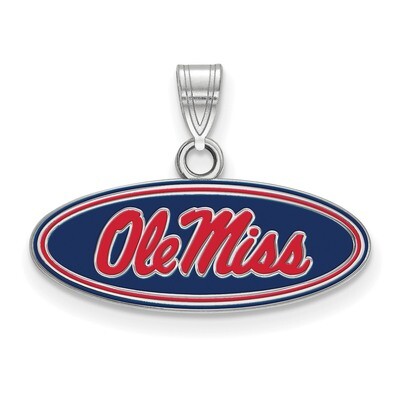 University of Mississippi Small Enamel Pendant Sterling Silver SS031UMS, MPN: SS031UMS, 886774711997