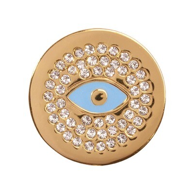 Nikki Lissoni Evil Eye Gold-Plated 23mm Coin C1283GS, MPN: C1283GS, 8718627467770