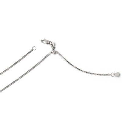 Leslie&#39;s Adjustable Quadra Wheat Chain 22 Inch - 14k White Gold HB-3221-22, MPN: 3221-22, 886774996…