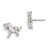 Unicorn Mini Earrings Sterling Silver QE124, MPN: QE124, 883957921884