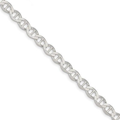 7 Inch 7.1mm Polished Flat Anchor Chain Sterling Silver QLFA150-7, MPN: QLFA150-7, 883957852584