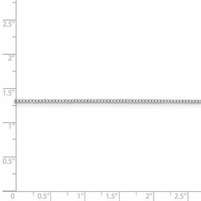 30 Inch Rhodium-plated 1.10mm Box Chain Sterling Silver QBX022R-30, MPN: QBX022R-30, 886774118505
