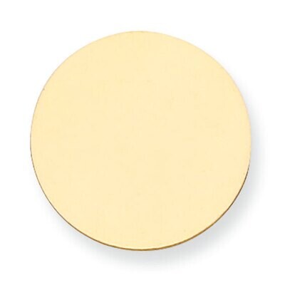 Round Stamping 14k Yellow Gold YG1015, MPN: YG1015,