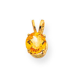 6mm Citrine pendant 14k Gold XP416CI, MPN: XP416CI, 883957229423