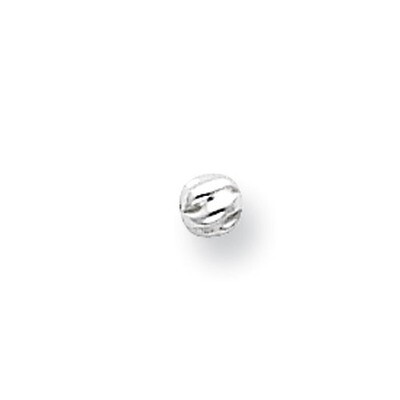 4.0mm Diamond Cut Bead Sterling Silver SS3892, MPN: SS3892,