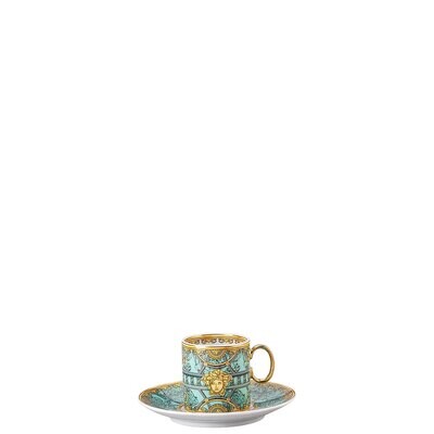 Versace La Scala del Palazzo Verde AD Cup &amp; Saucer 4 1/4 Inch, MPN: 19335-403664-14715, 790955081000