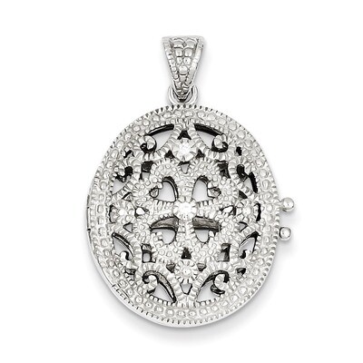 Diamond Locket Sterling Silver QP1454, MPN: QP1454, 883957959207