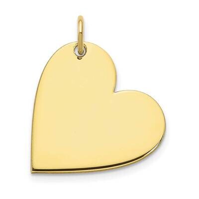 Blank Heart Charm 10k Gold 10XNA1194Y, MPN: 10XNA1194Y,