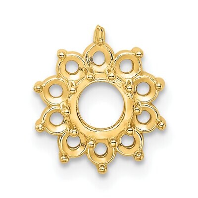 Cluster Round Top .10ct. Setting 14k Yellow Gold YG296, MPN: YG296,